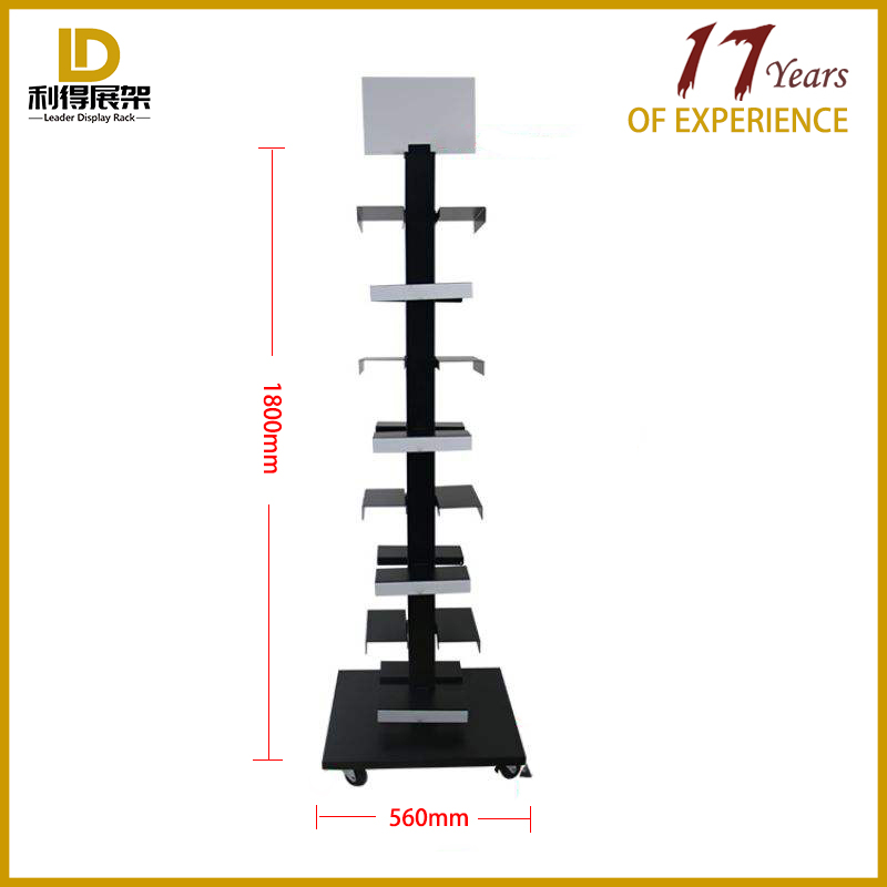 Soporte de exhibición de almohadilla de pie móvil ligero comercial